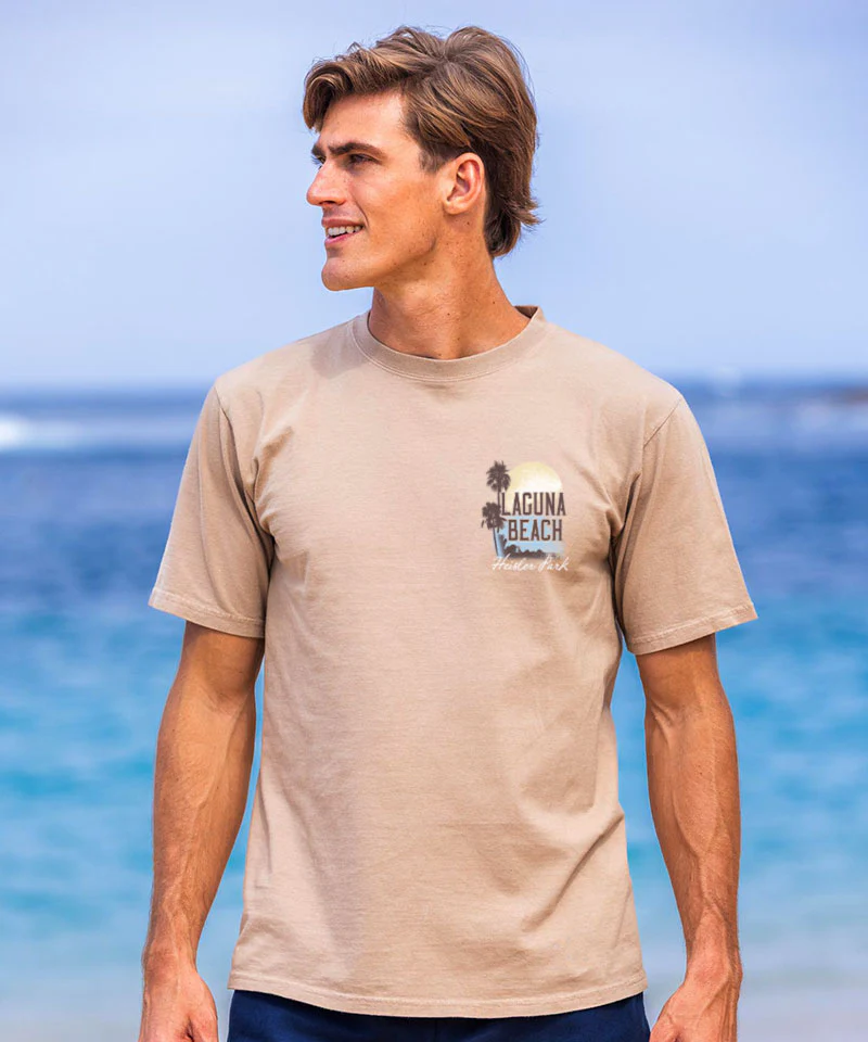 Heisler Park - Kona Coffee Dyed Short Sleeve Crewneck T-Shirt - Image 3