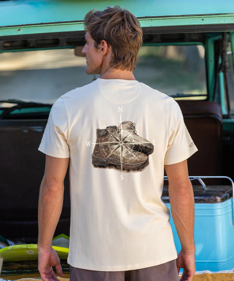 Hike It - Sand Short Sleeve Pima T-Shirt - Image 2