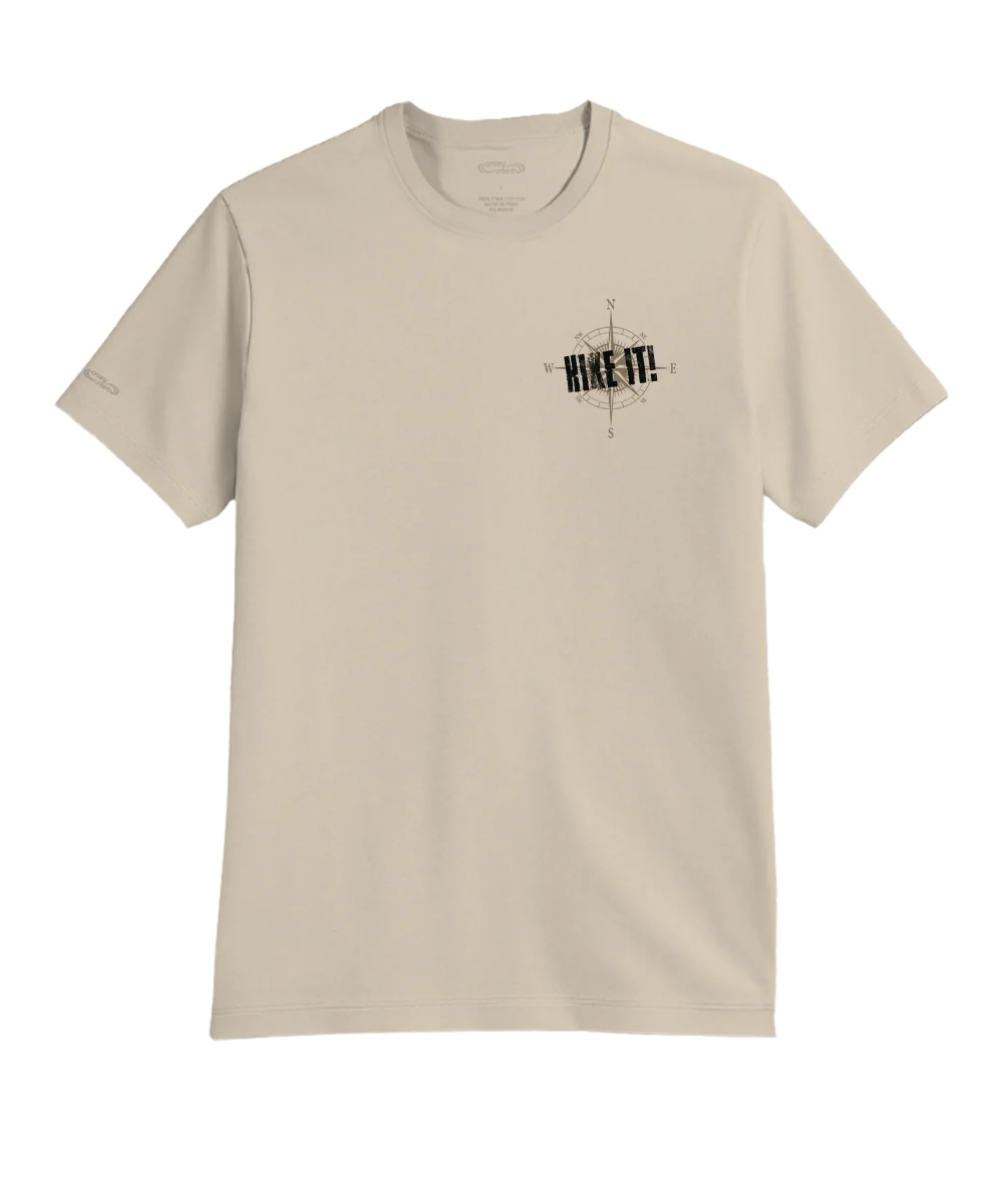 Hike It - Sand Short Sleeve Pima T-Shirt - Image 4