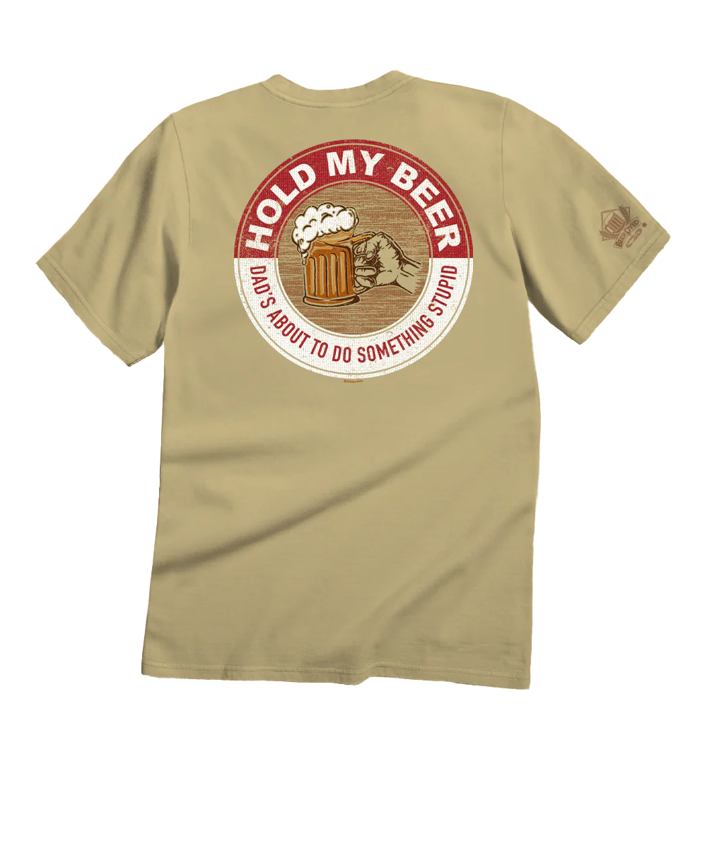 Hold My Beer - Beer Dyed Short Sleeve Crewneck T-Shirt