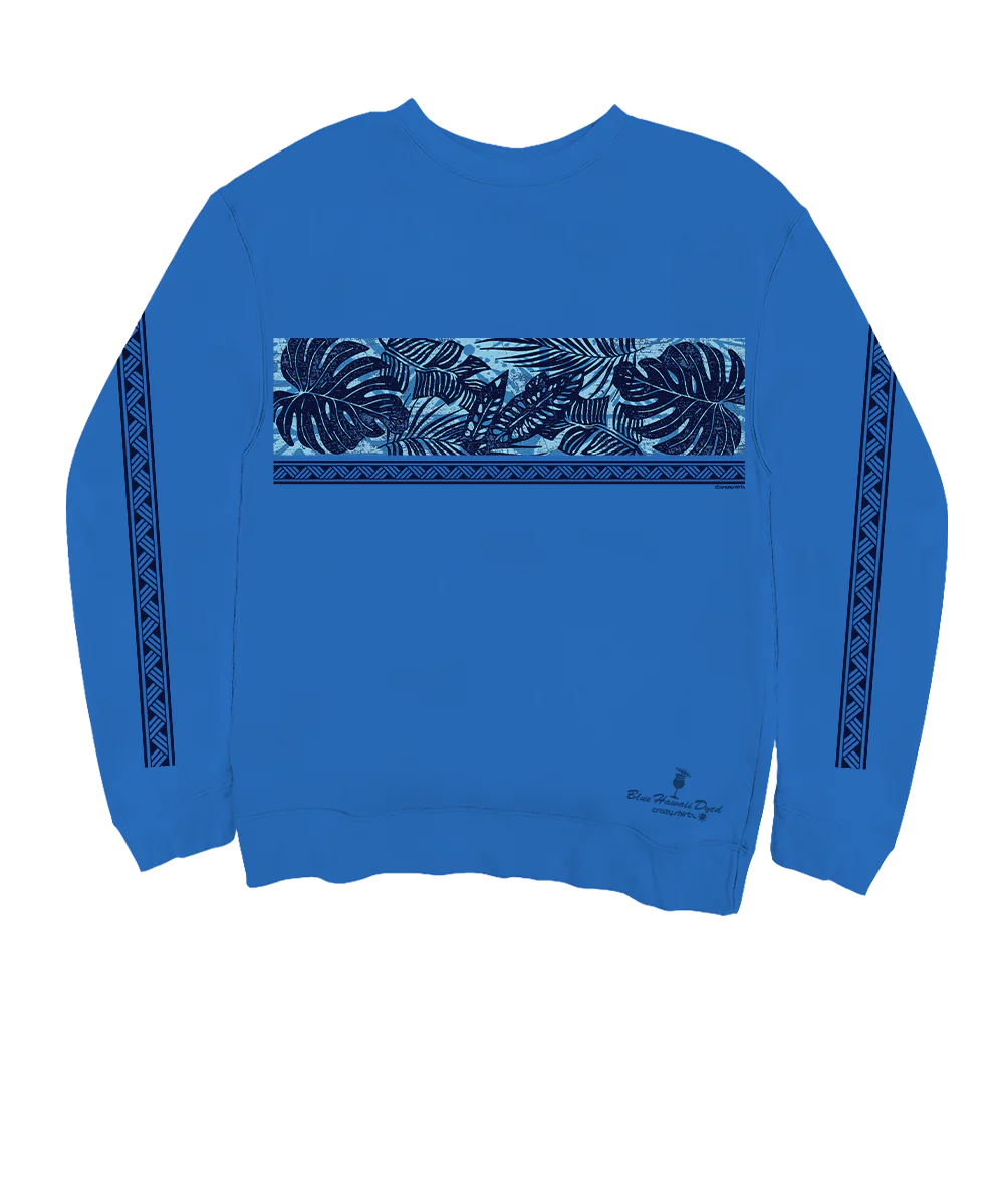 Holo Holo Band - Blue Hawaii Dyed Long Sleeve Sweatshirt