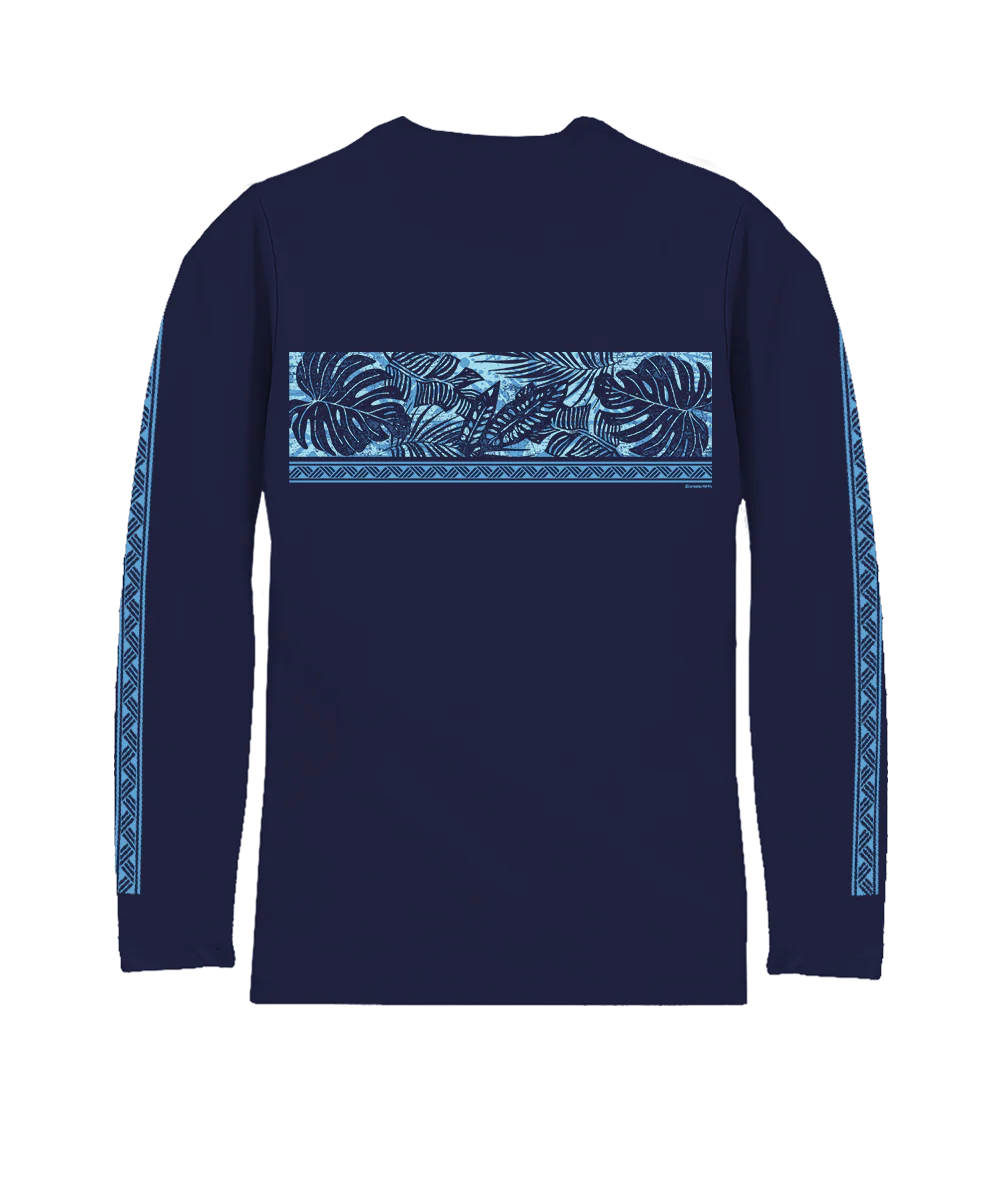 Holo Holo Band - Indigo Long Sleeve Pima T-Shirt