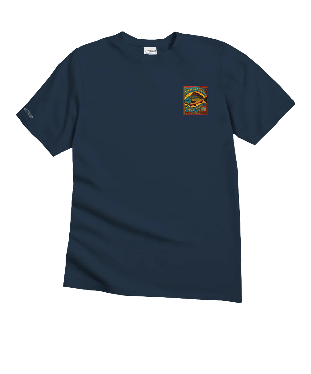 Hookers Bait Shop - Navy Short Sleeve Crewneck T-Shirt - Image 4