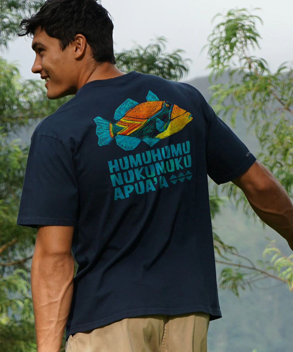 Humu Kalakoa - Navy Short Sleeve Crewneck T-Shirt - Image 2
