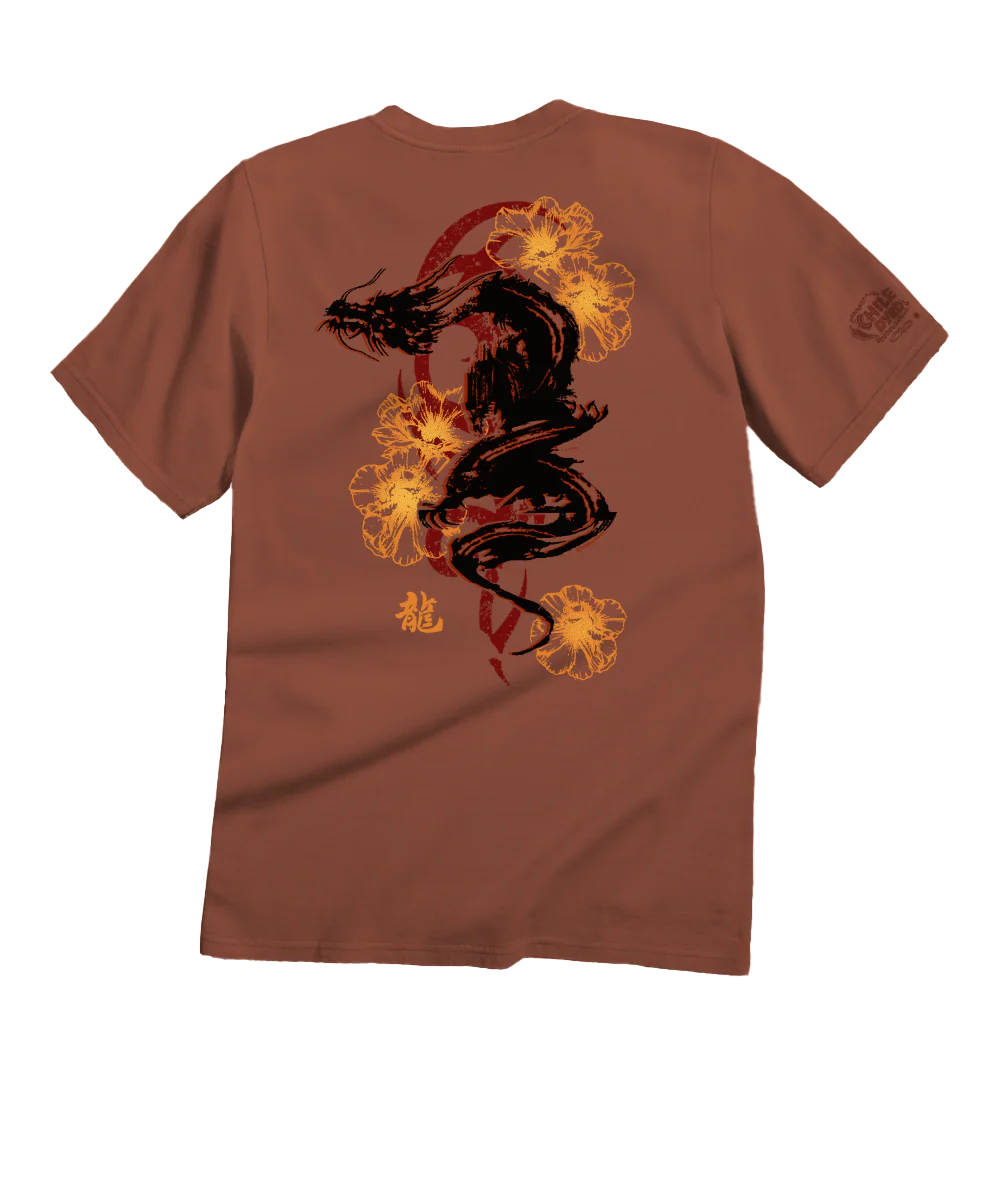 Ink Dragon - Chile Dyed Short Sleeve Crewneck T-Shirt