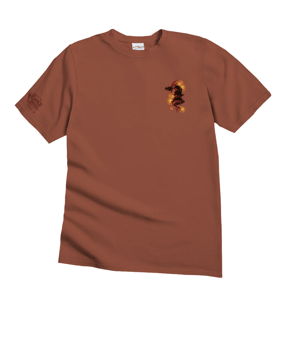 Ink Dragon - Chile Dyed Short Sleeve Crewneck T-Shirt - Image 4