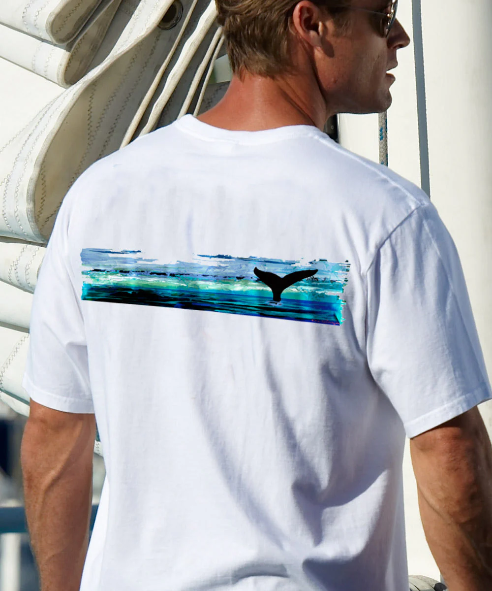 Into Blue - White Short Sleeve Crewneck T-Shirt - Image 3