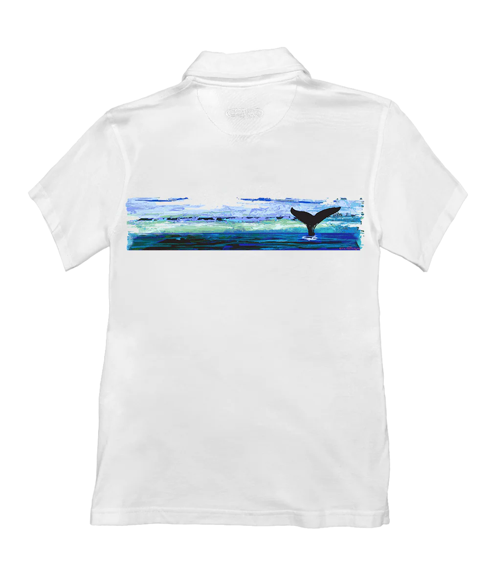 Into Blue - White Short Sleeve Pima Polo - Image 4