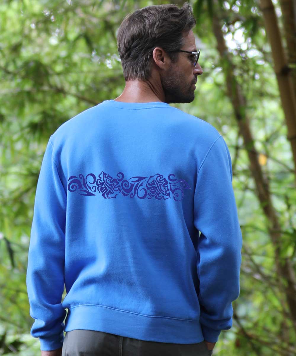 Jakarta Joe - Blue Hawaii Dyed Long Sleeve Sweatshirt - Image 3