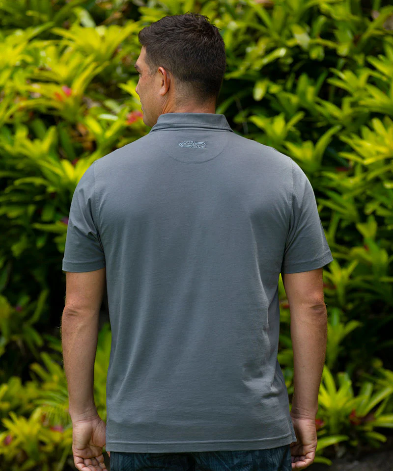 Jakarta Surf - Smoke Short Sleeve Pima Polo - Image 3