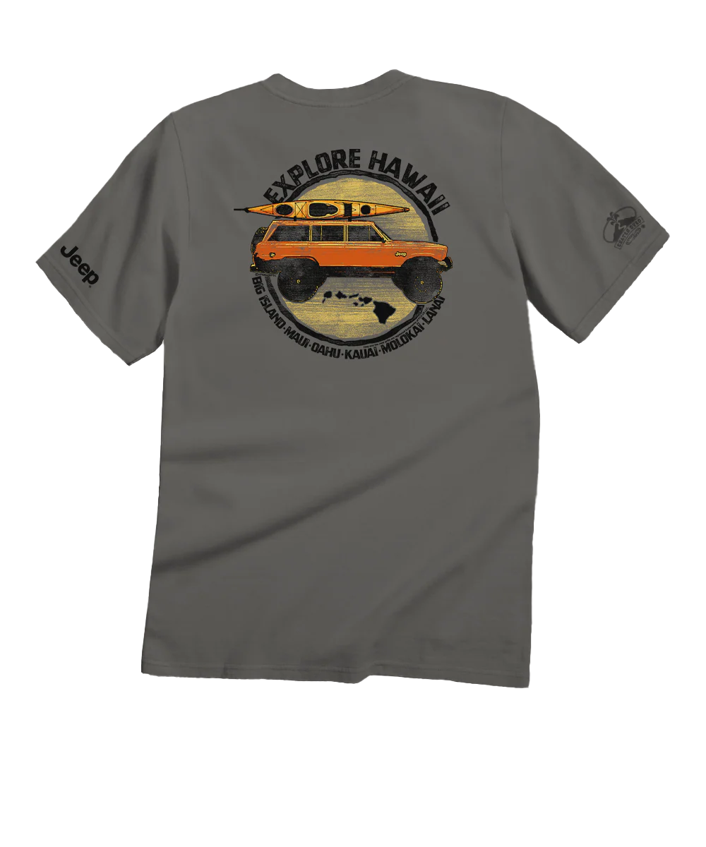 Jeep® Explore - Crater Dyed® Short Sleeve Crewneck T-Shirt