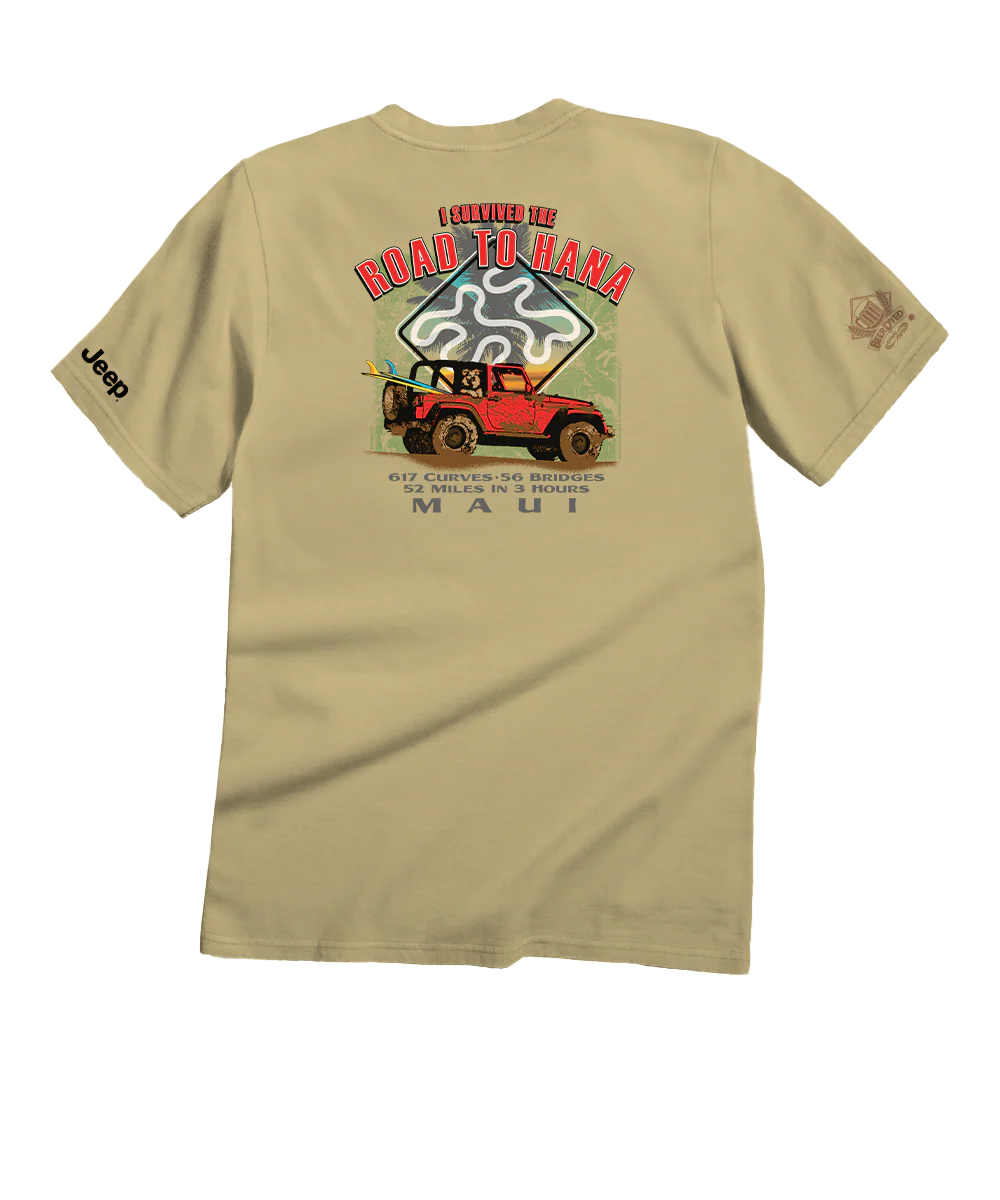 Jeep® Hana Jeep - Beer Dyed Short Sleeve Crewneck T-Shirt
