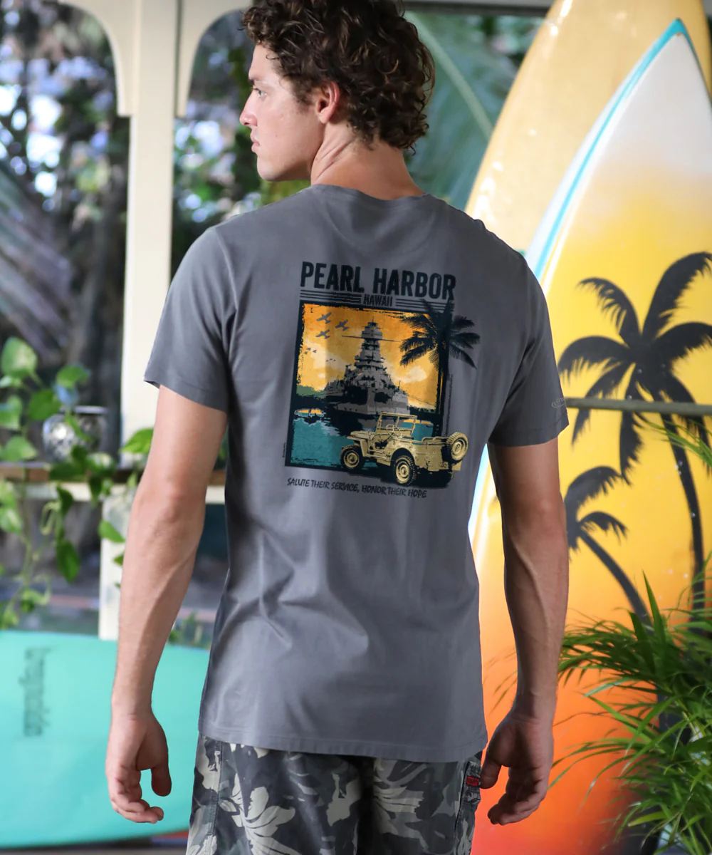 Jeep® Pearl Harbor - Smoke Short Sleeve Pima T-Shirt - Image 2