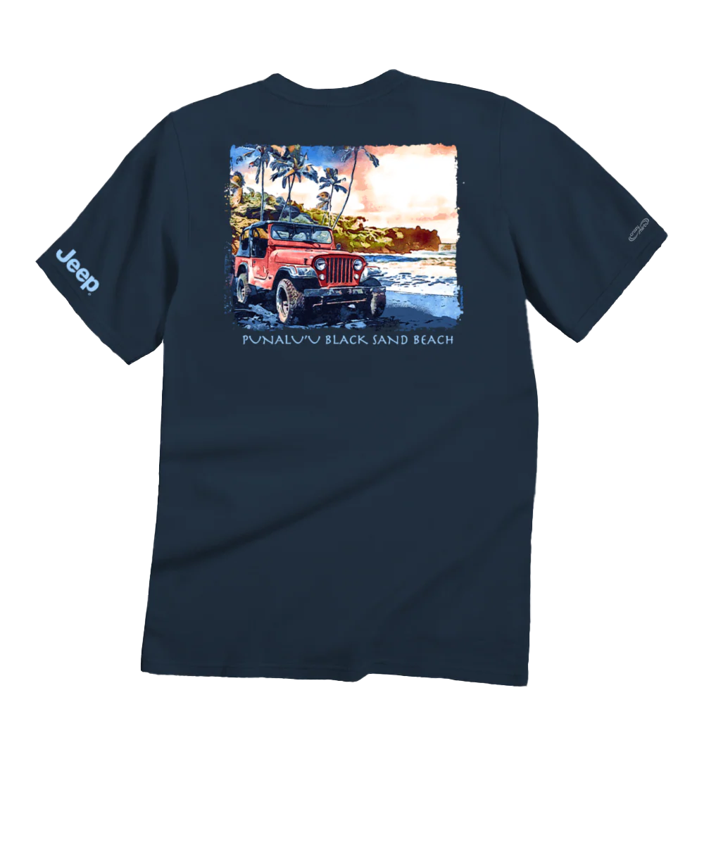 Jeep® Punaluu - Navy Short Sleeve Crewneck T-Shirt