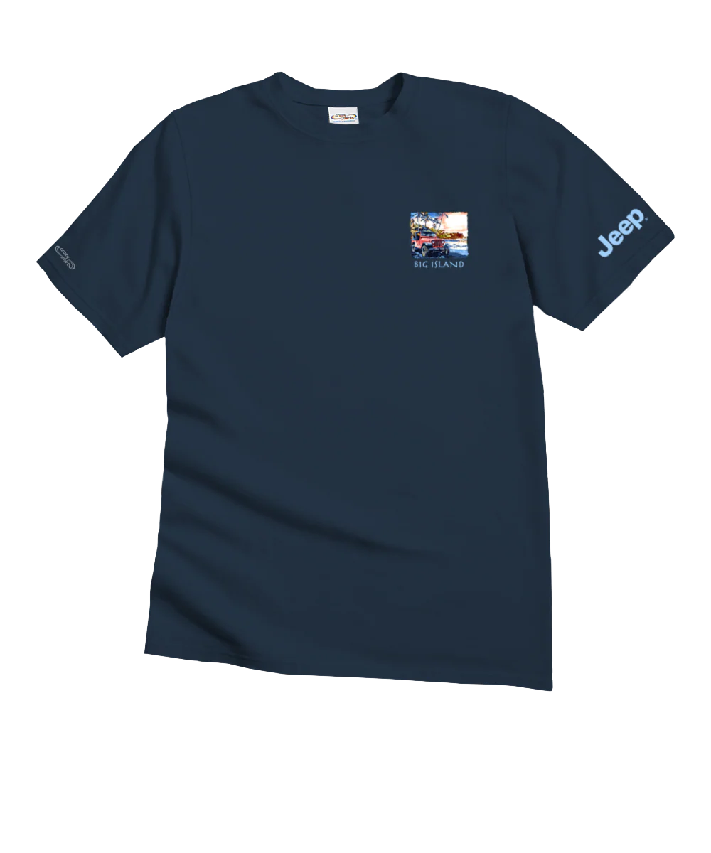 Jeep® Punaluu - Navy Short Sleeve Crewneck T-Shirt - Image 4