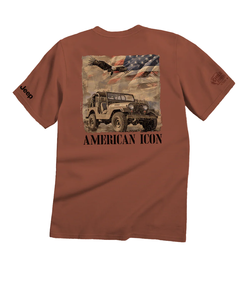 Jeep® Vintage American - Chile Dyed Short Sleeve Crewneck T-Shirt