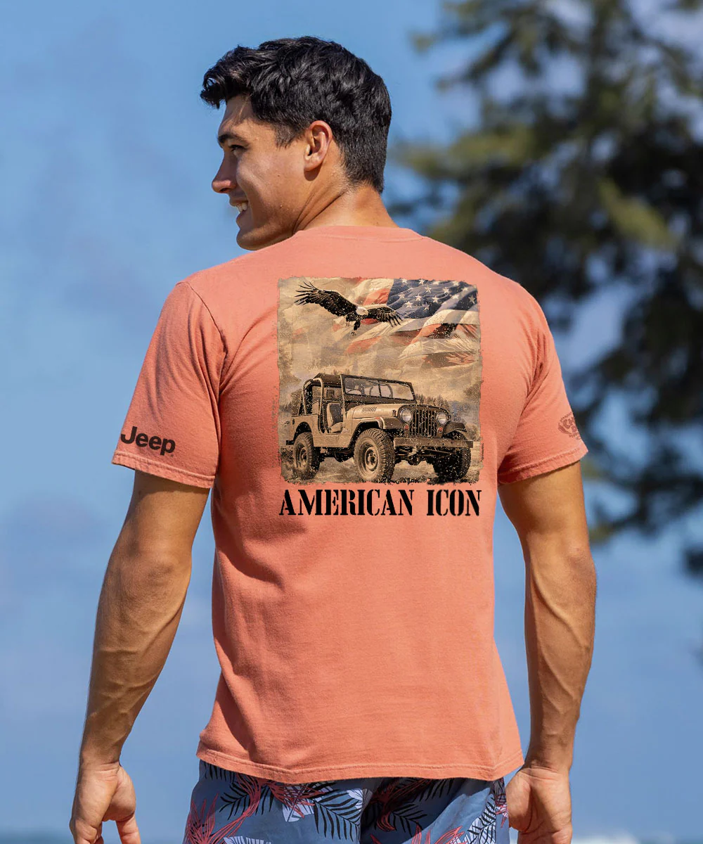 Jeep® Vintage American - Chile Dyed Short Sleeve Crewneck T-Shirt - Image 2