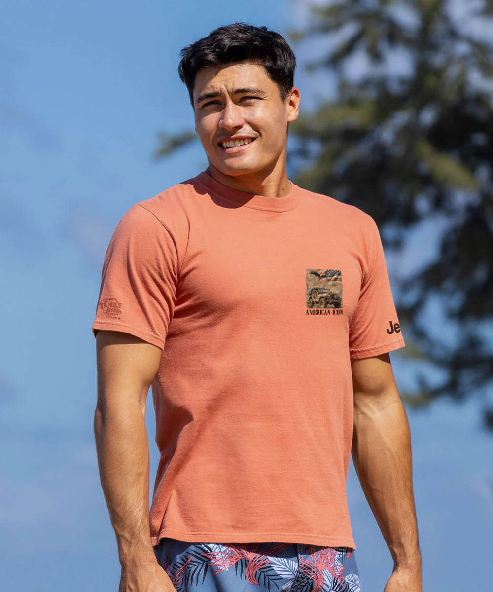 Jeep® Vintage American - Chile Dyed Short Sleeve Crewneck T-Shirt - Image 3