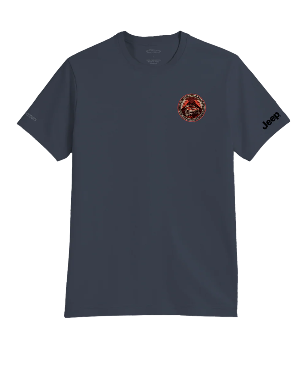 Jeep® Volcano - Smoke Short Sleeve Pima T-Shirt - Image 4