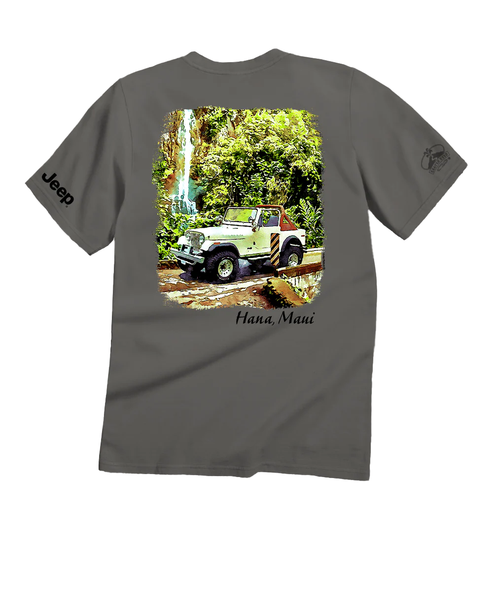 Jeep Waterfall - Crater Dyed® Short Sleeve Crewneck T-Shirt