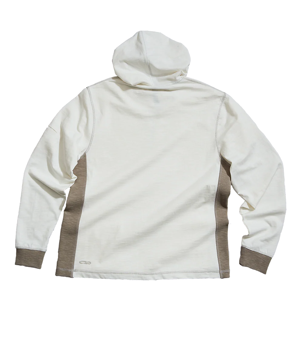 Joshua Nightfall - Natural/Gray Long Sleeve Longboard Hooded Tee - Image 4