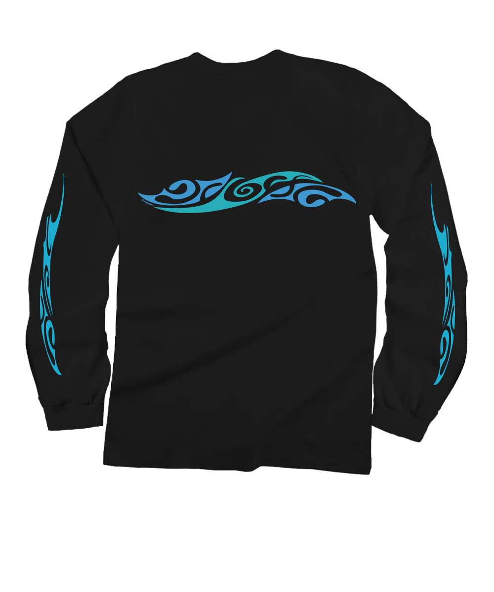 Kai Nui Offshore - Black Long Sleeve Crewneck T-Shirt - Image 4