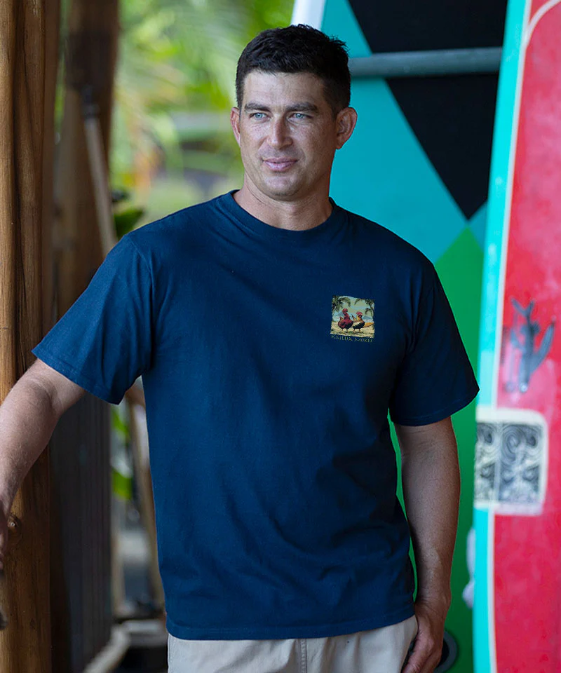 Kailua Mokes - Navy Short Sleeve Crewneck T-Shirt - Image 3