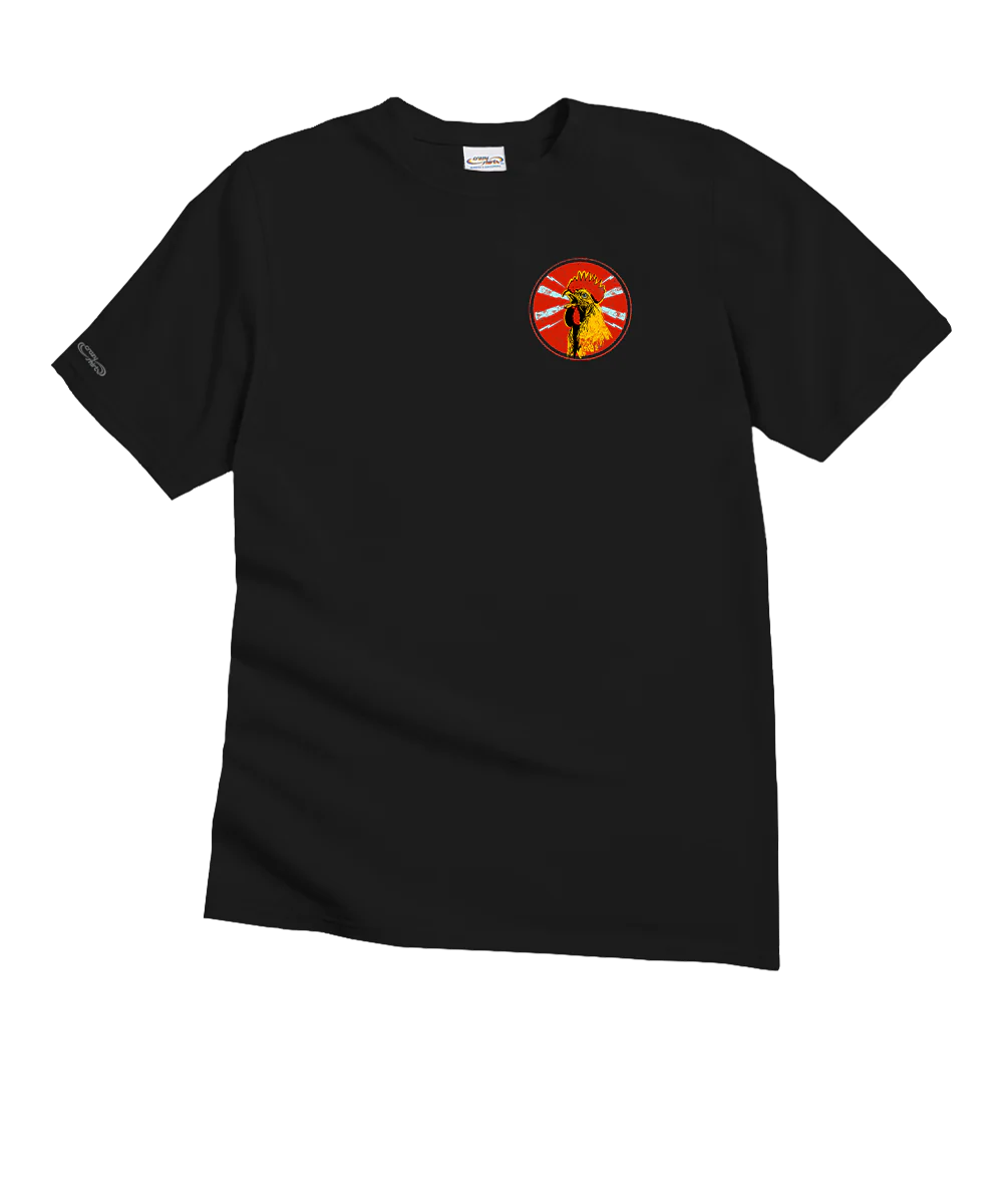Kailua Thunder Chicken - Black Short Sleeve Crewneck T-Shirt - Image 4
