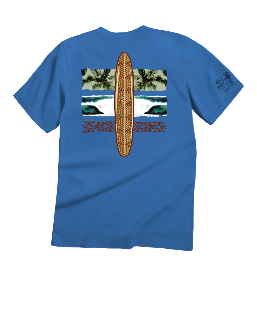 Kako Surf - Blue Hawaii Dyed Short Sleeve Crewneck T-Shirt