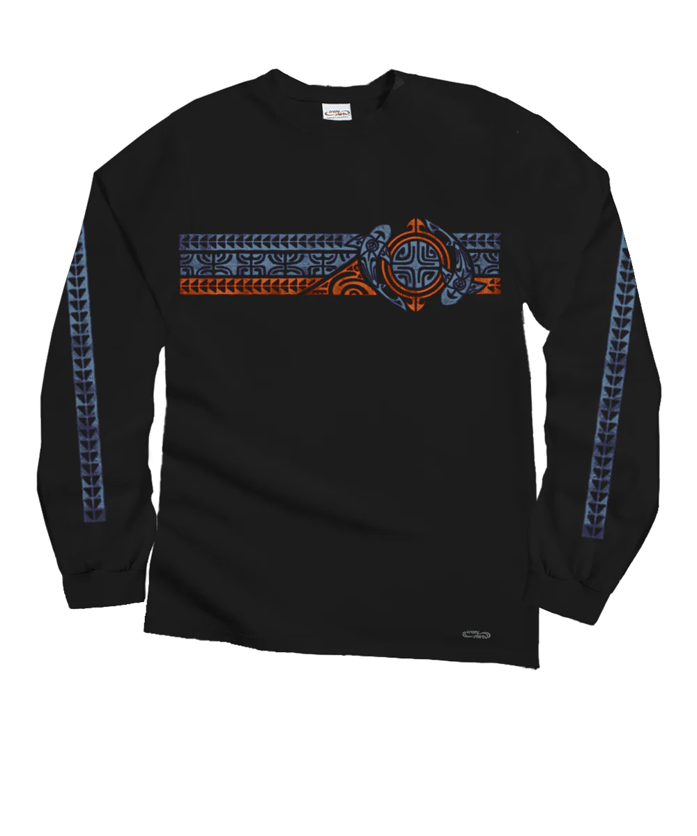 Kawa Kawa Band - Black Long Sleeve Crewneck T-Shirt