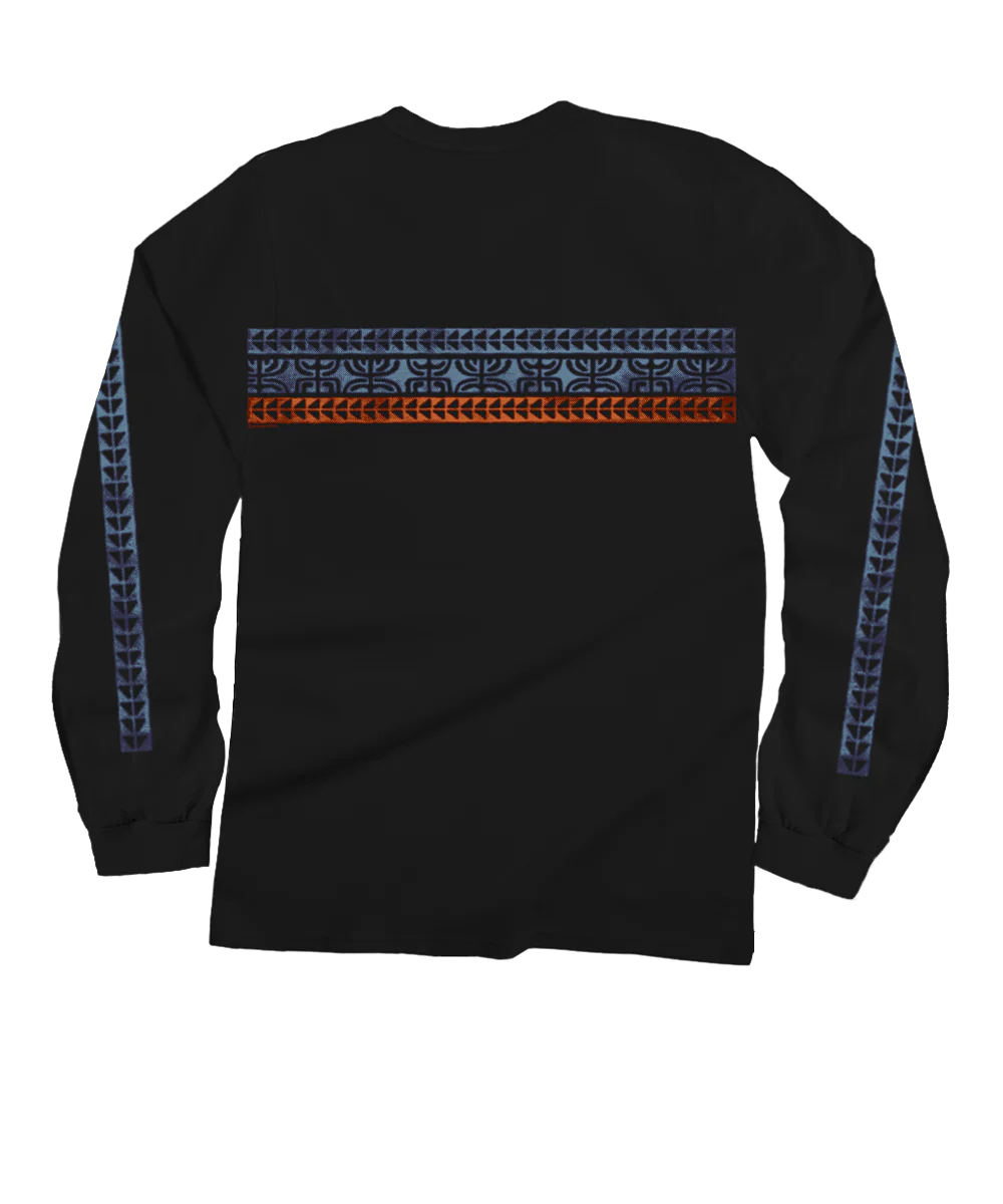 Kawa Kawa Band - Black Long Sleeve Crewneck T-Shirt - Image 4