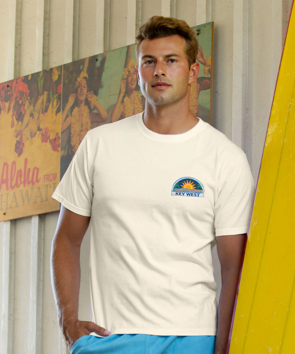 Key West Signs - Coconut Dyed Short Sleeve Crewneck T-Shirt - Image 3