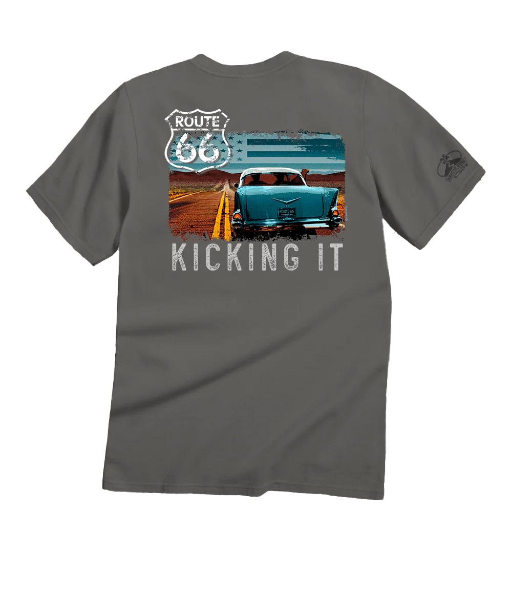 Kicking It 66 - Crater Dyed® Short Sleeve Crewneck T-Shirt