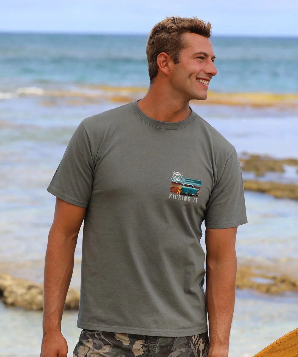 Kicking It 66 - Crater Dyed® Short Sleeve Crewneck T-Shirt - Image 3