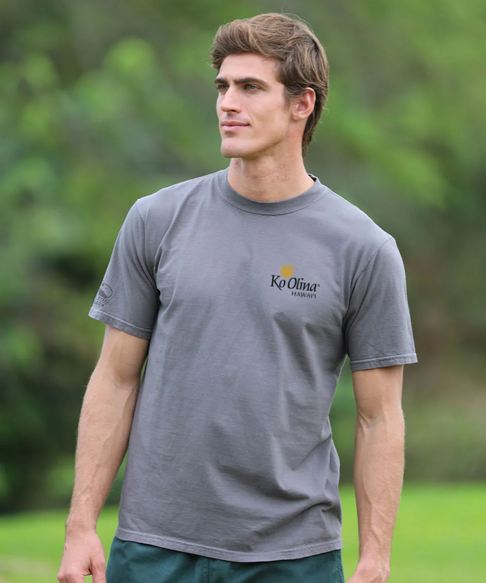 Ko Olina Hula Maiden - Crater Dyed® Short Sleeve Crewneck T-Shirt - Image 3