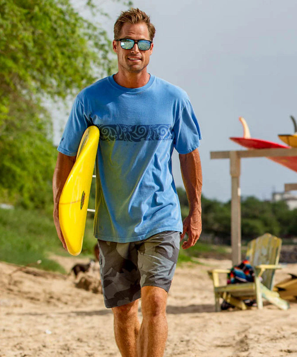 Koa Band - Blue Hawaii Dyed Short Sleeve Crewneck T-Shirt - Image 2