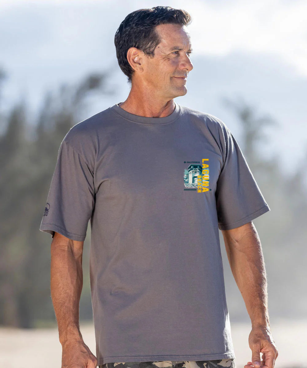 Laguna Beach Ripper - Crater Dyed® Short Sleeve Crewneck T-Shirt - Image 3