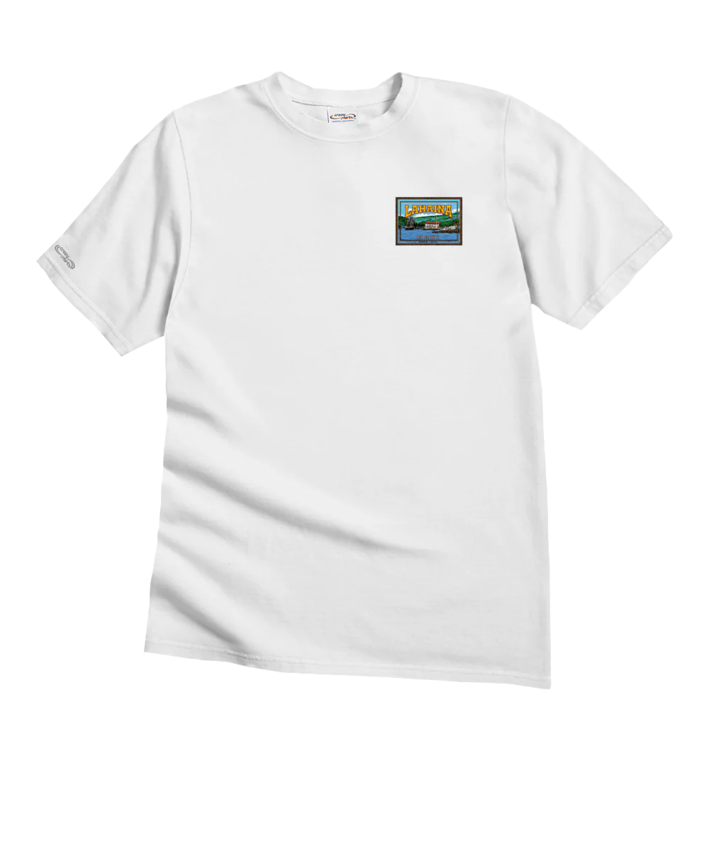 Lahaina Label - White Short Sleeve Crewneck T-Shirt - Image 4