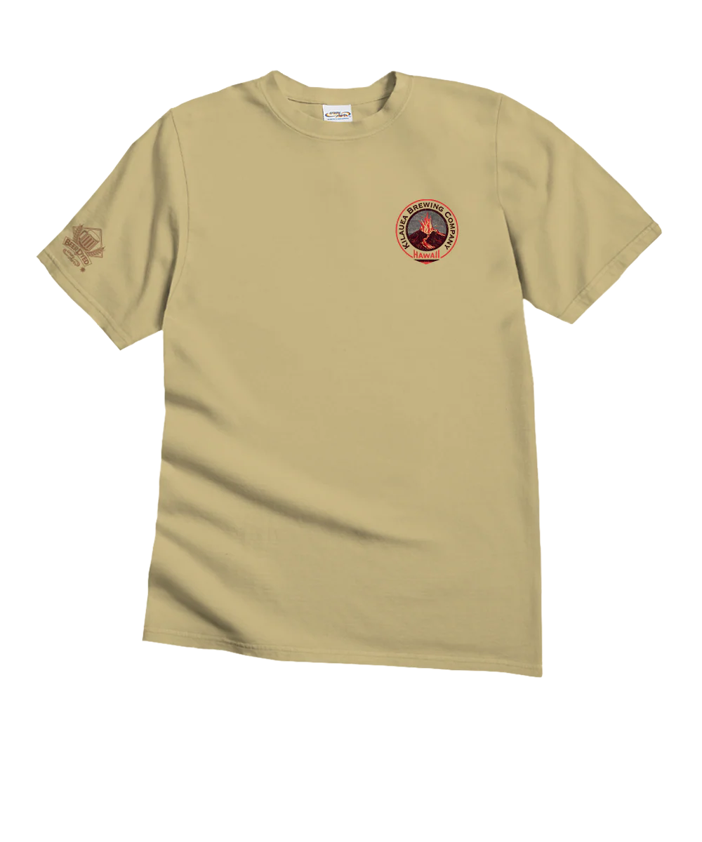 Lava Lake Beer - Beer Dyed Short Sleeve Crewneck T-Shirt - Image 4