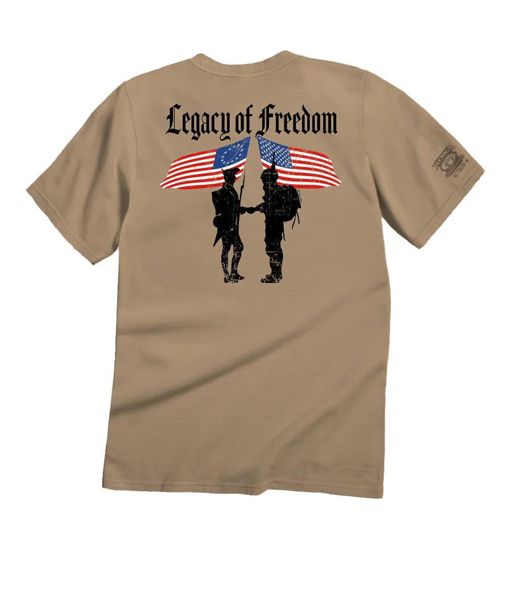 Legacy Of Freedom - Kona Coffee Dyed Short Sleeve Crewneck T-Shirt