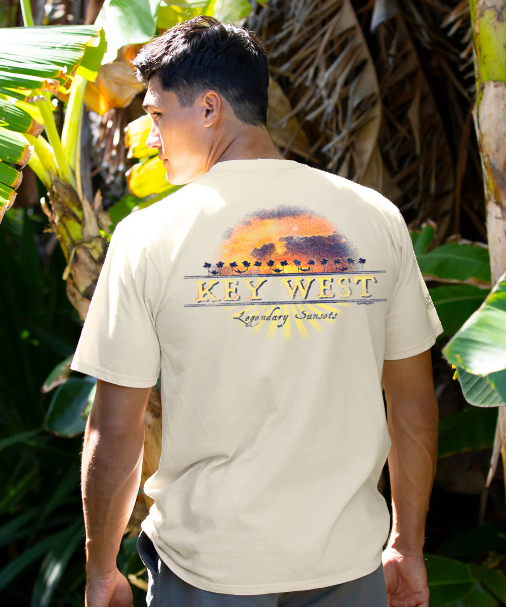 Legendary Sunsets - Coconut Dyed Short Sleeve Crewneck T-Shirt - Image 2