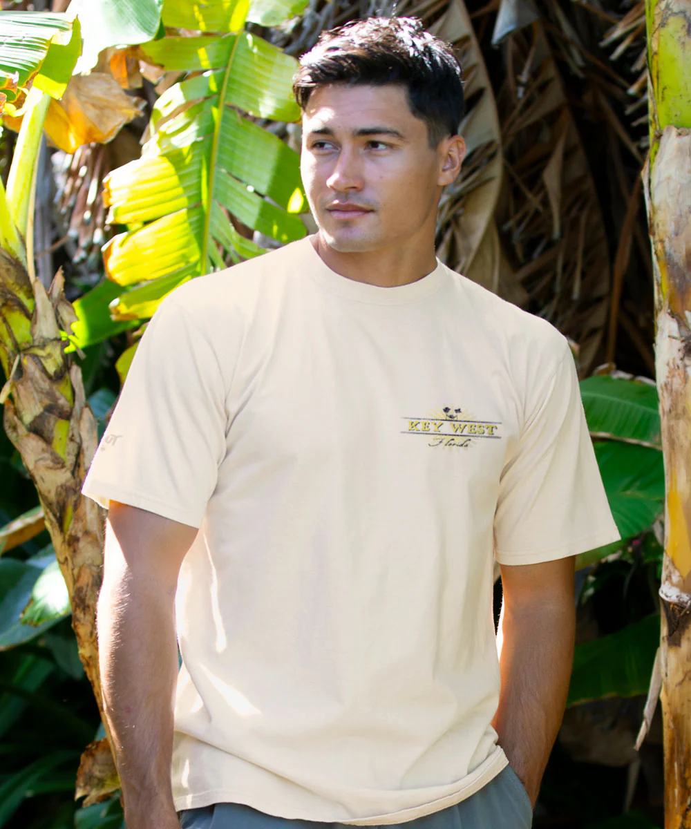Legendary Sunsets - Coconut Dyed Short Sleeve Crewneck T-Shirt - Image 3