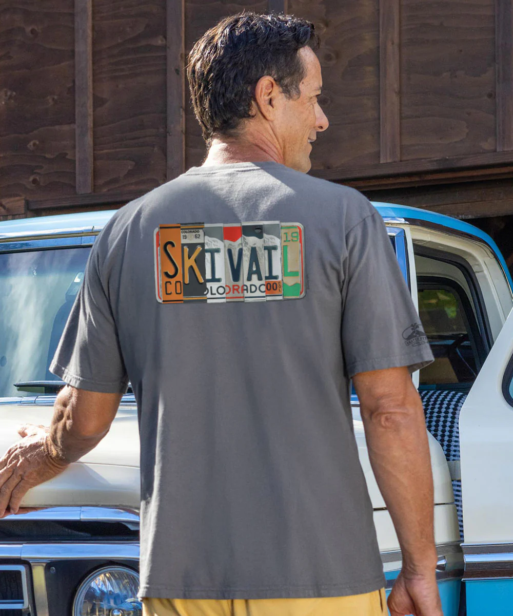 License To Ski - Crater Dyed® Short Sleeve Crewneck T-Shirt - Image 2