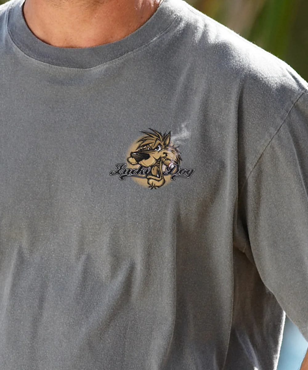 Lucky Diggity Dog - Crater Dyed® Short Sleeve Crewneck T-Shirt - Image 3