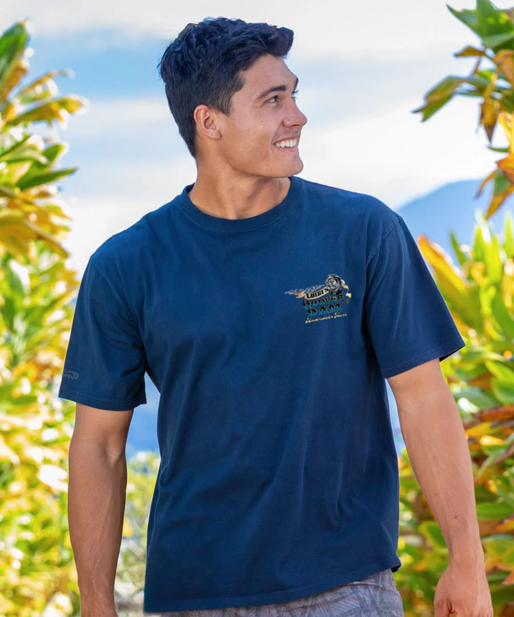 Luigis Dam - Navy Short Sleeve Crewneck T-Shirt - Image 3