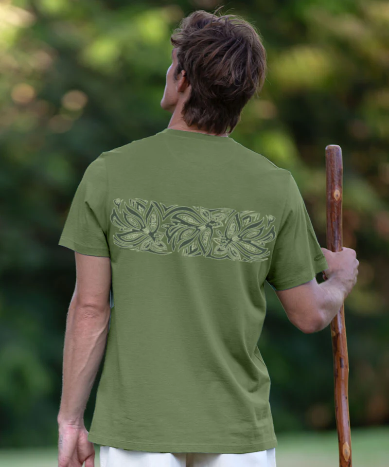 Maire - Sage Green Short Sleeve Pima T-Shirt - Image 3