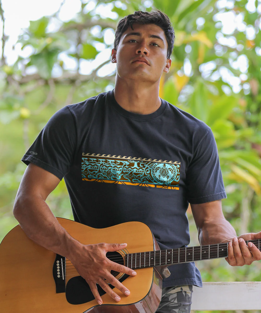 Mano Guardian Band - Black Short Sleeve Crewneck T-Shirt - Image 2