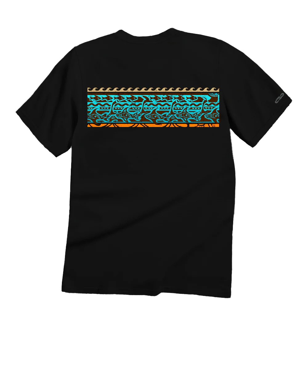 Mano Guardian Band - Black Short Sleeve Crewneck T-Shirt - Image 4