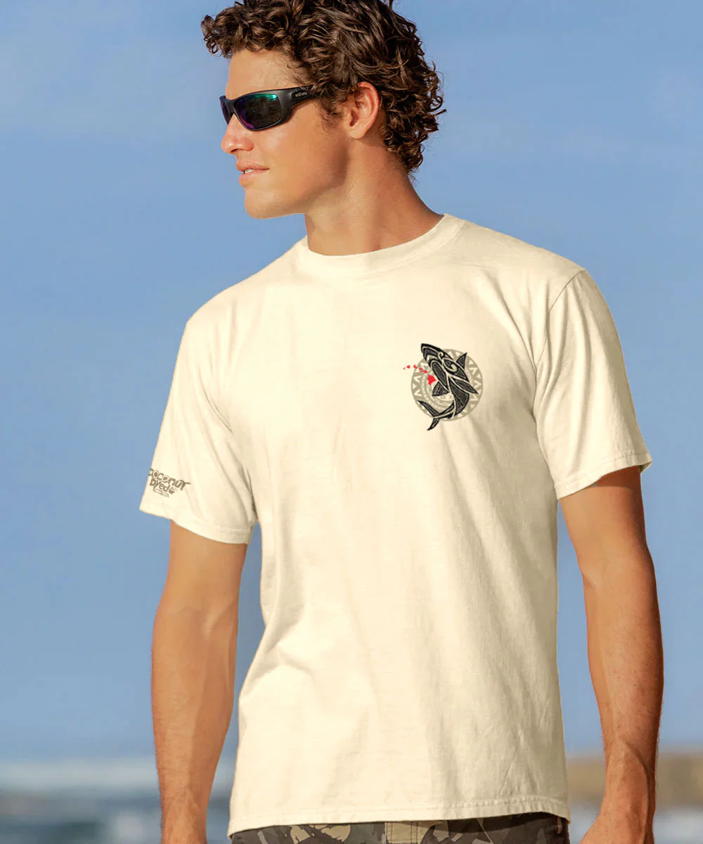 Mano Island Spirit - Coconut Dyed Short Sleeve Crewneck T-Shirt - Image 3
