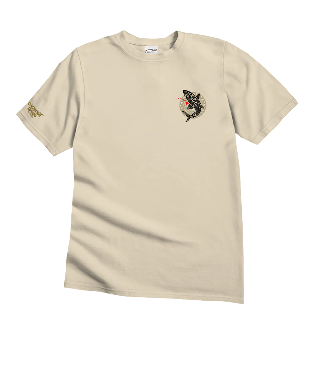 Mano Island Spirit - Coconut Dyed Short Sleeve Crewneck T-Shirt - Image 4